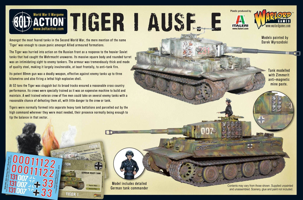 Bolt Action: Tiger I Ausf. E Heavy Tank - 