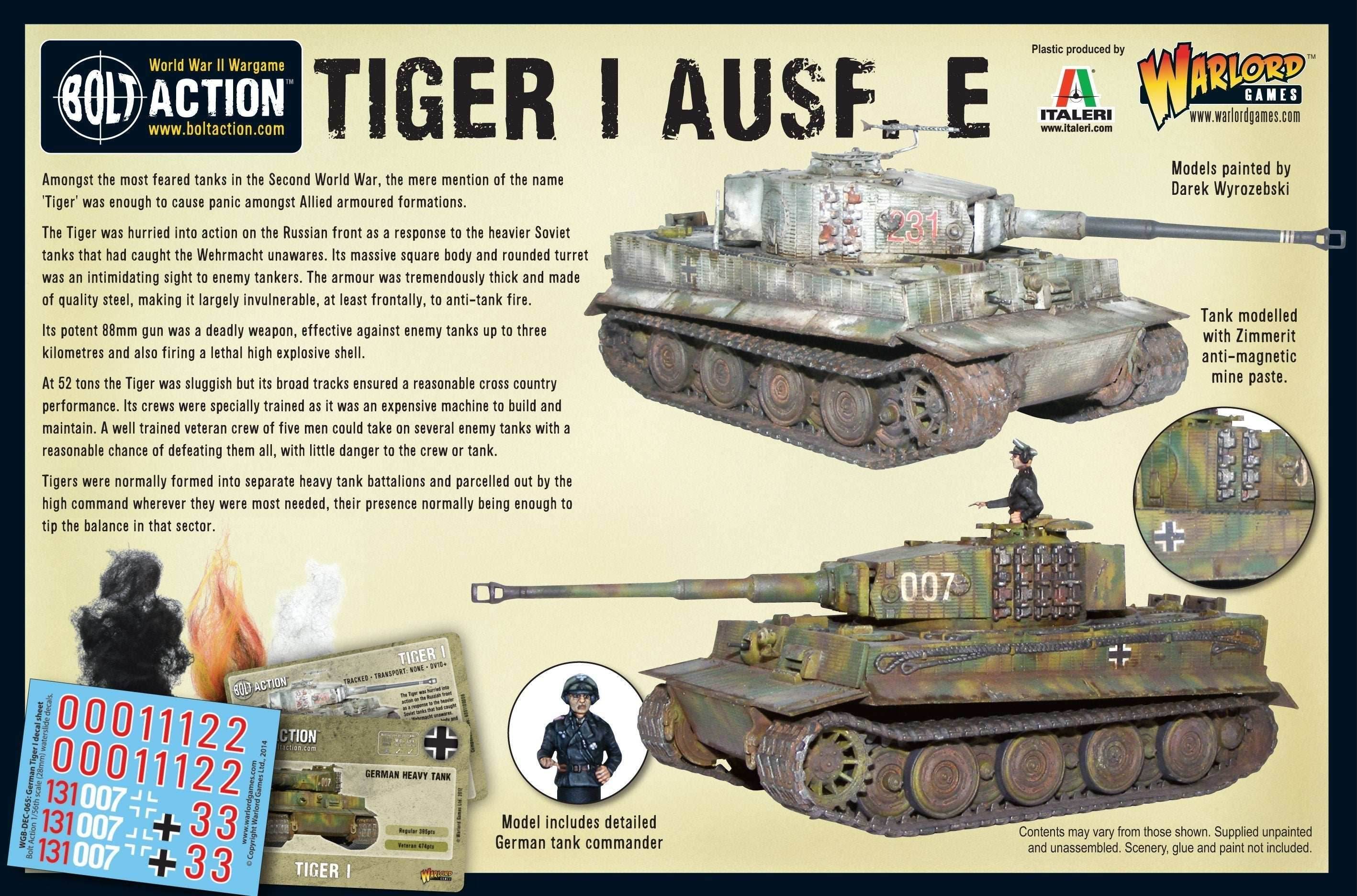 Bolt Action: Tiger I Ausf. E Heavy Tank - 