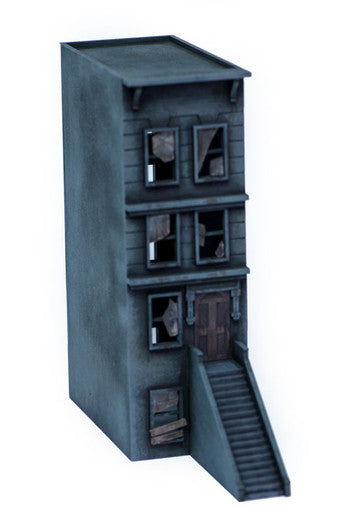 28mm "Brownstone" Row House (MDF) - 28MMDF403
