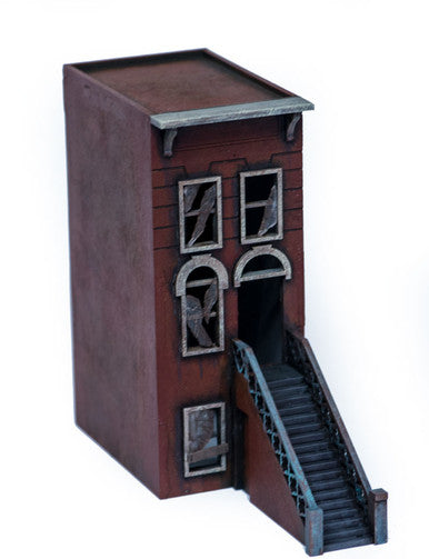 28mm "Brownstone" Row House (MDF) - 28MMDF405