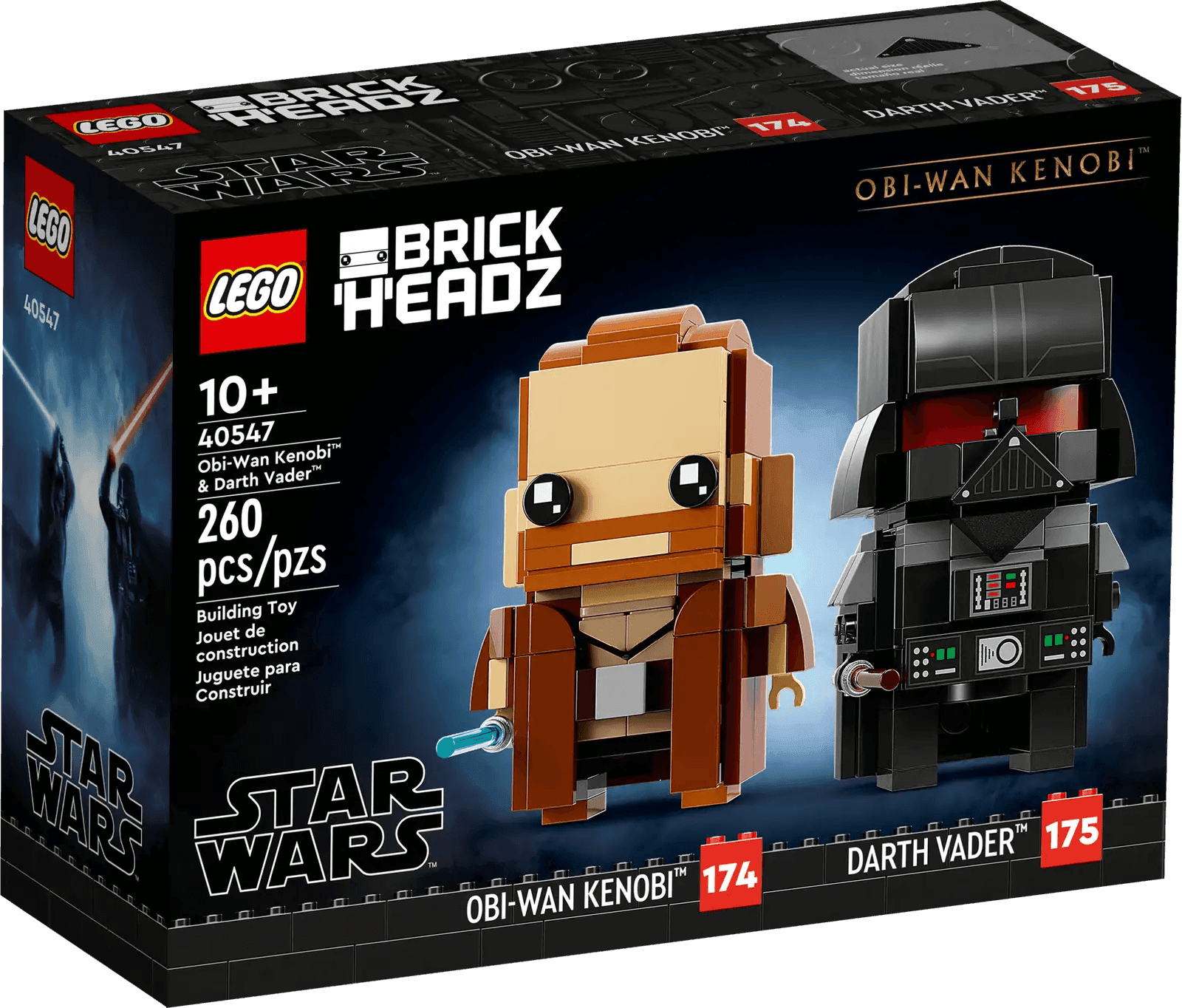 LEGO BrickHeadz Star Wars Obi-Wan Kenobi & Darth Vader 40547 - 
