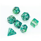 Green Demon Eye Dragon Eye Dice 7-Dice Set Resin Dungeons and Dragons Dice - 