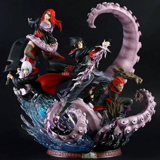 Team Taka Uchiha Sasuke Suigetsu Jugo Karin NARUTO SHIPPUDEN Figurines, Anime Figures and Statues Oversized PVC Collection 40 CM