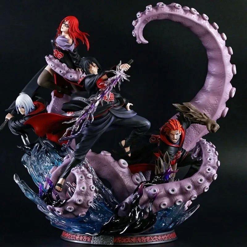 Team Taka Uchiha Sasuke Suigetsu Jugo Karin NARUTO SHIPPUDEN Figurines, Anime Figures and Statues Oversized PVC Collection 40 CM