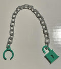 Vintage Masters of the Universe Dragon Blaster REPRO Padlock & Chain Cuffs MOTU