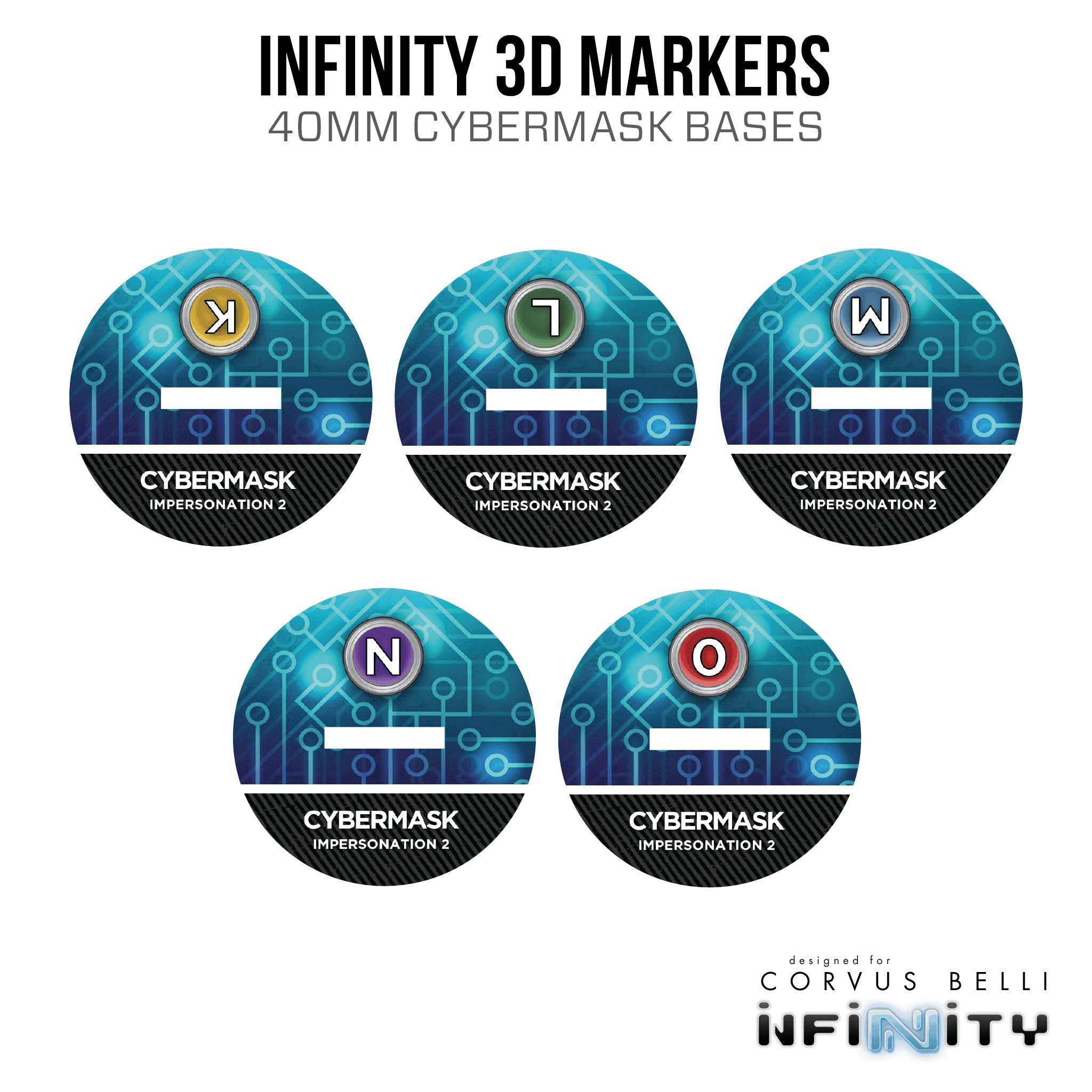 Infinity 3D Markers: Charontid (40mm Cybermask) - K