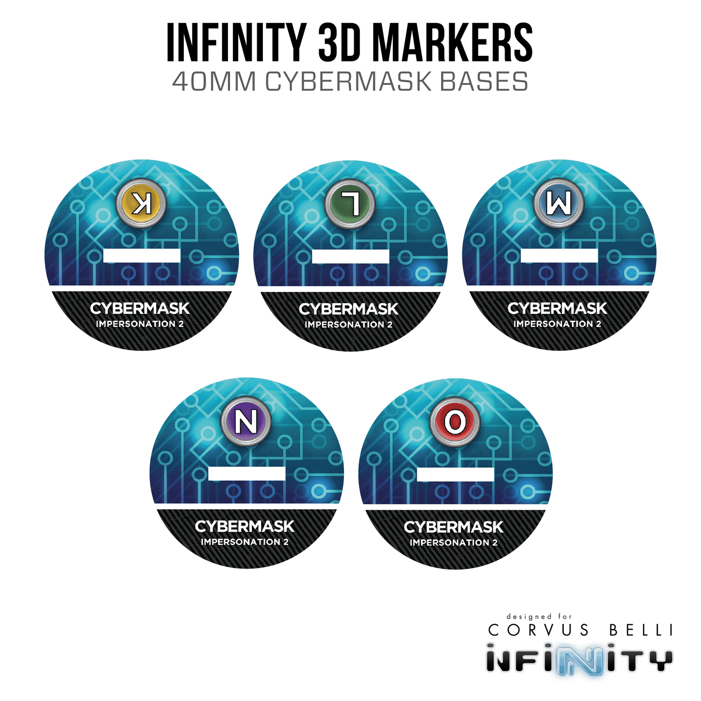 Infinity 3D Markers: Cyberghosts (25mm Cybermask) - A