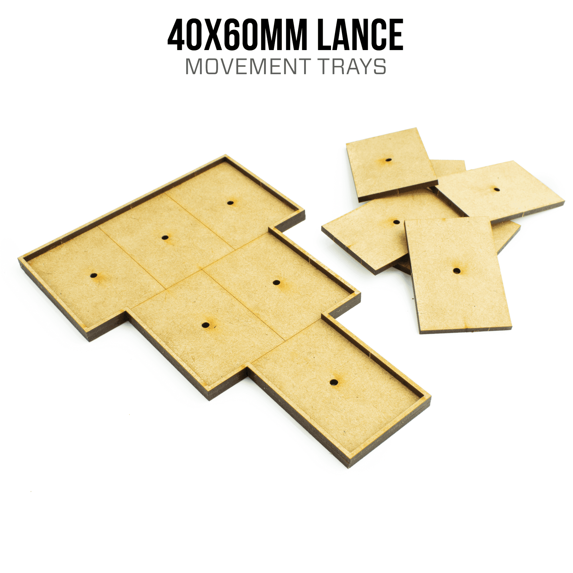 40mm x 60mm Lance Movement Trays - 2 / Blank