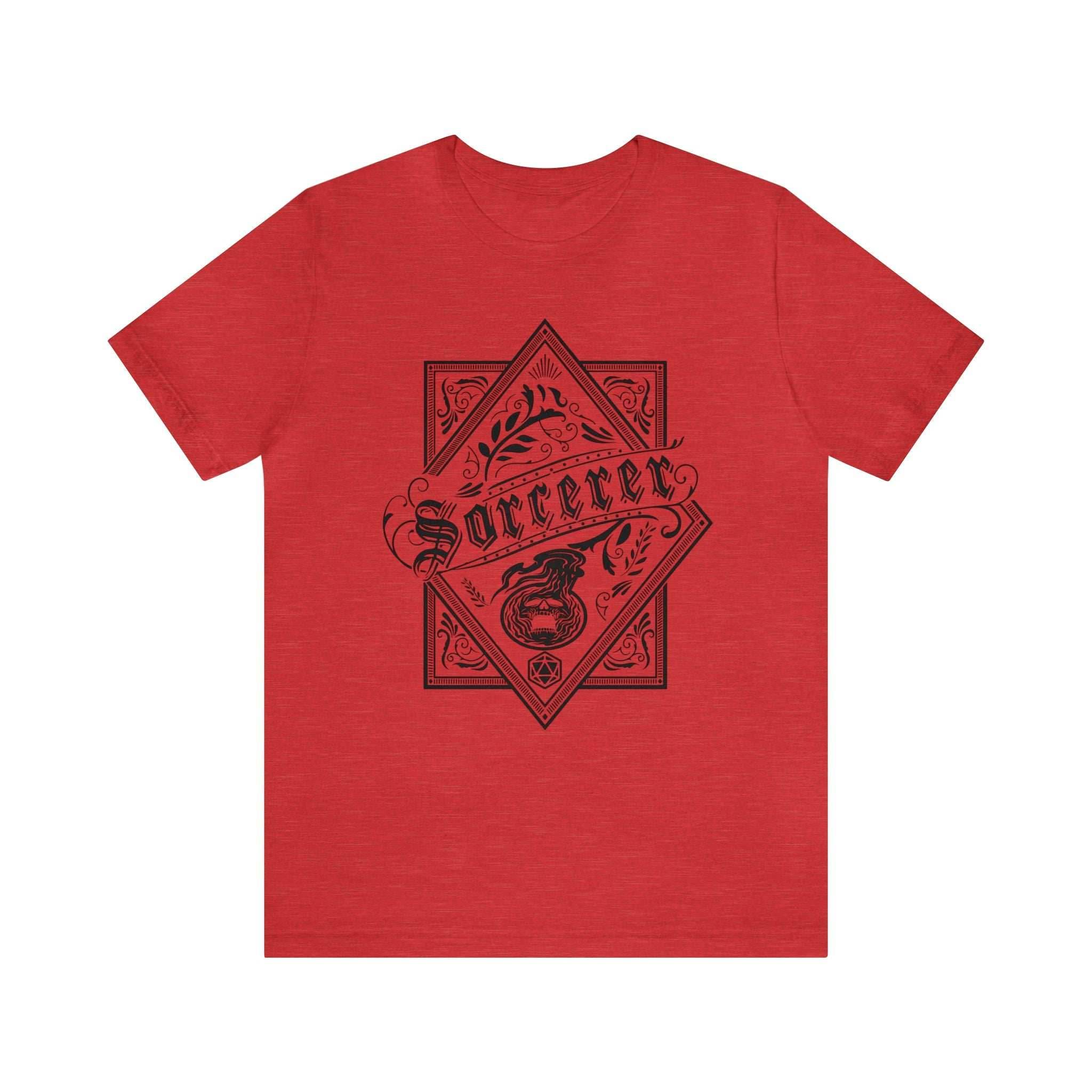 Sorcerer Class Shirt - Heather Red / S