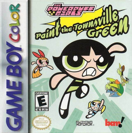 Powerpuff Girls Paint the Townsville Green (Gameboy Color) - Game Manual Only