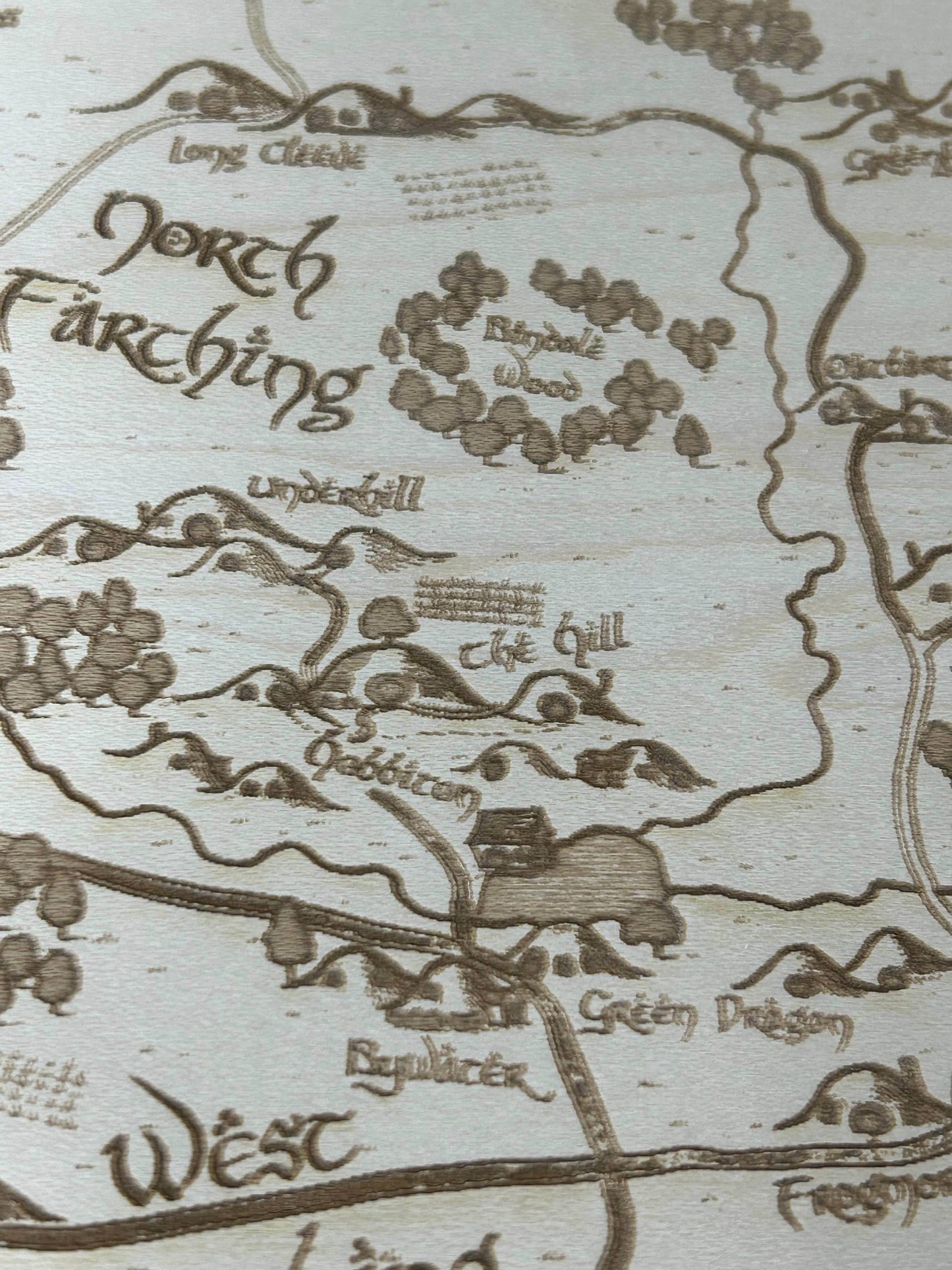 LOTR Map of the Shire | Middle Earth - Maple