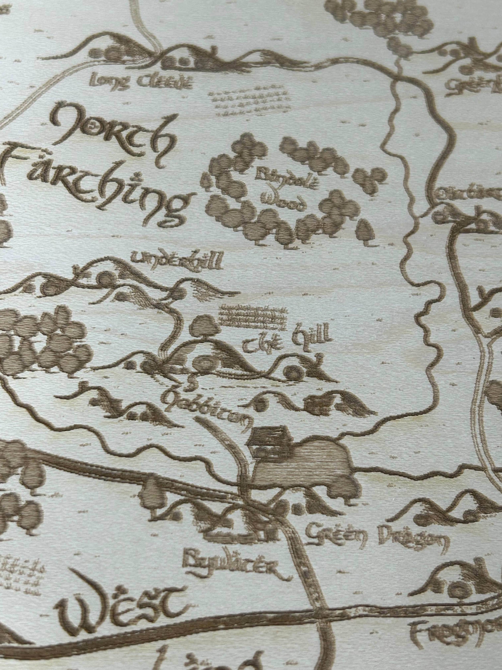 LOTR Map of the Shire | Middle Earth - Maple