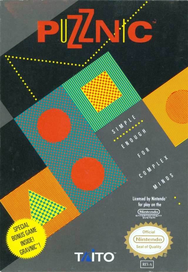 Puzznic (Nintendo NES) - Game Manual Only