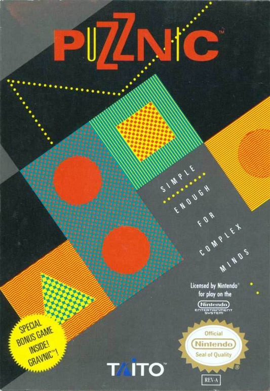 Puzznic (Nintendo NES) - Game Manual Only