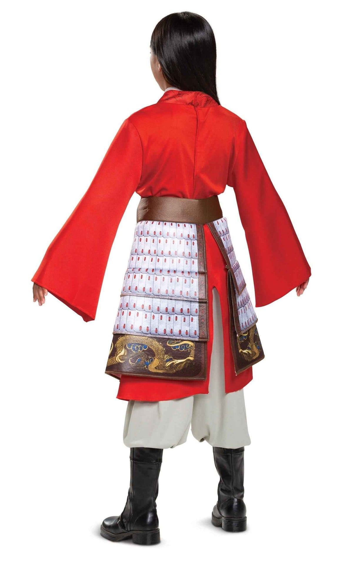 Mulan Hero Red Girls Princess Dress Disney Toddler Costume 3T-4T