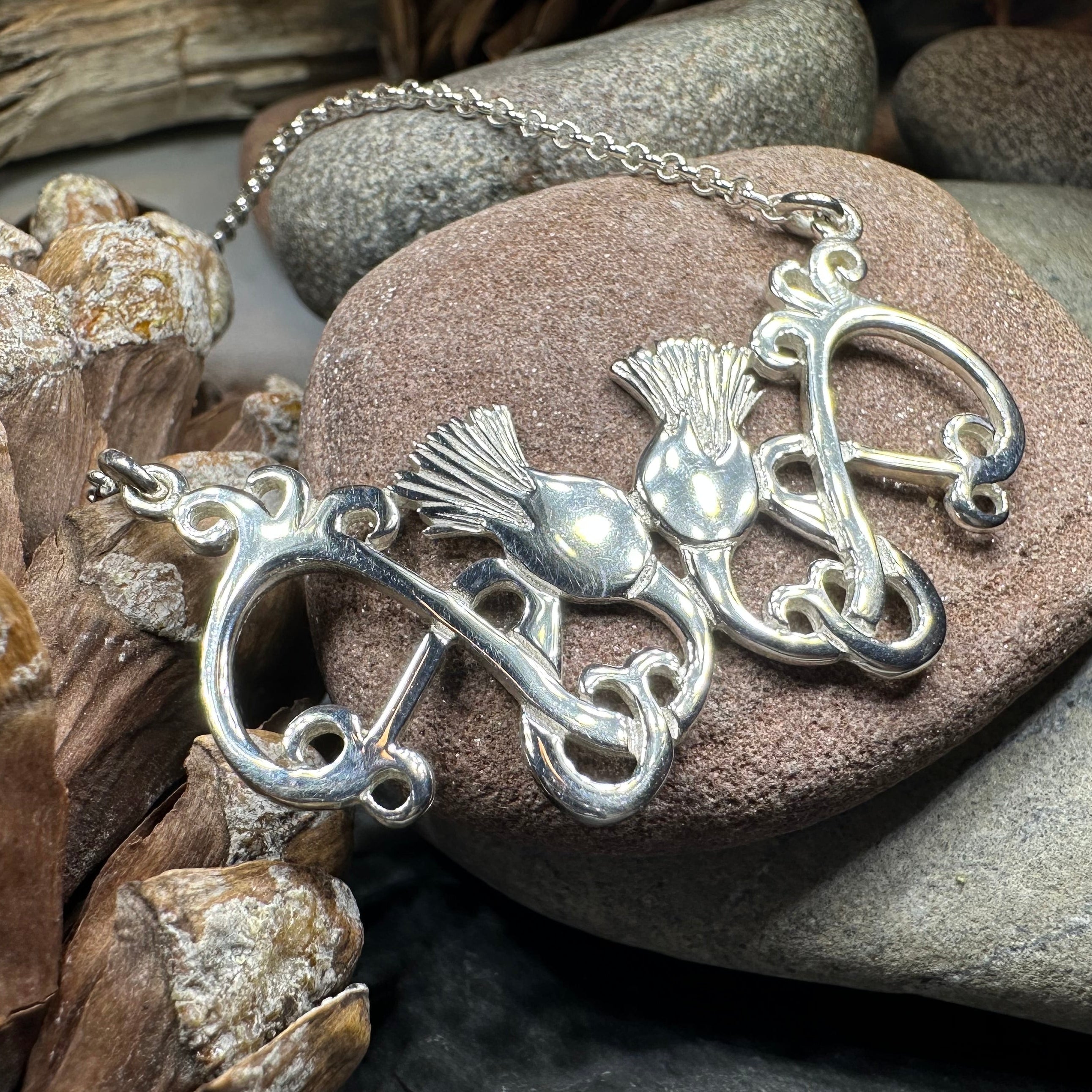 Scottish Meadow Thistle Necklace