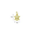 CZ Halloween Skull Charm, Sku#Y667