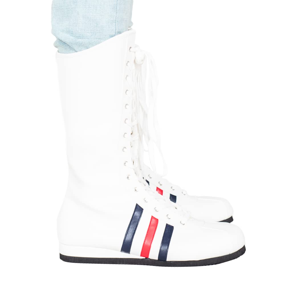 Rocky Boxing White Boots Cosplay Halloween