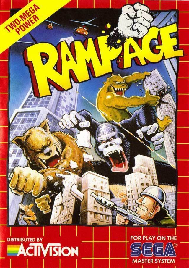 Rampage (Sega Master System) - Game Manual Only