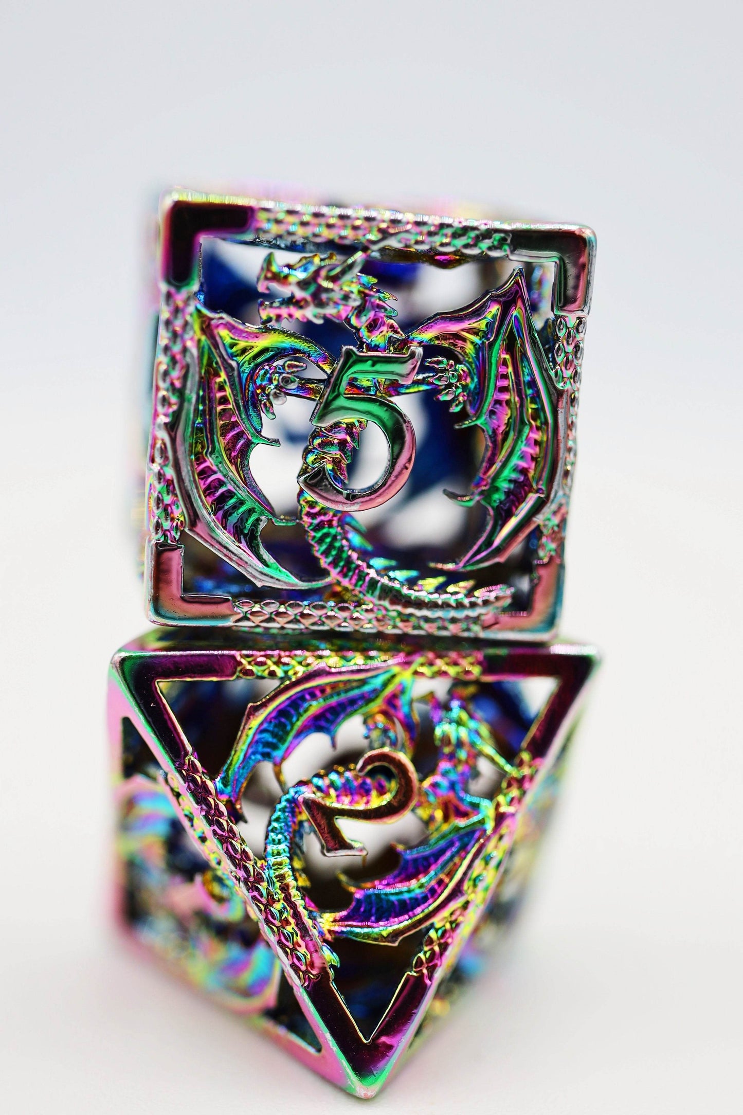 Dragon Essence: Mystic - Hollow Metal RPG Dice Set - 