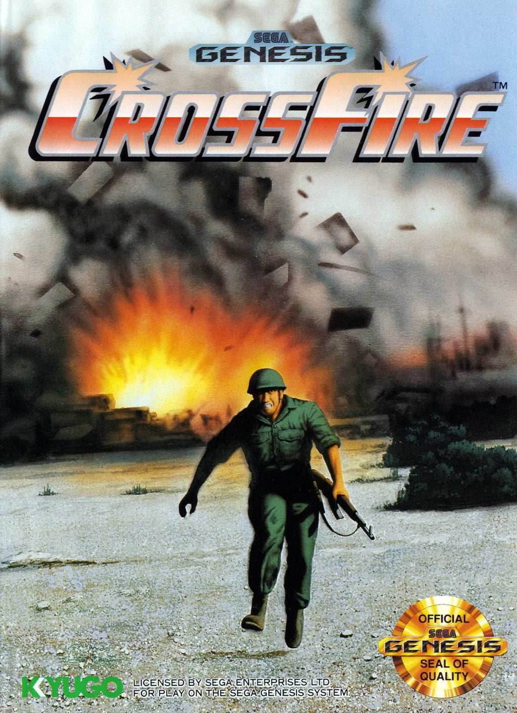 Crossfire (Sega Genesis) - Game Manual Only