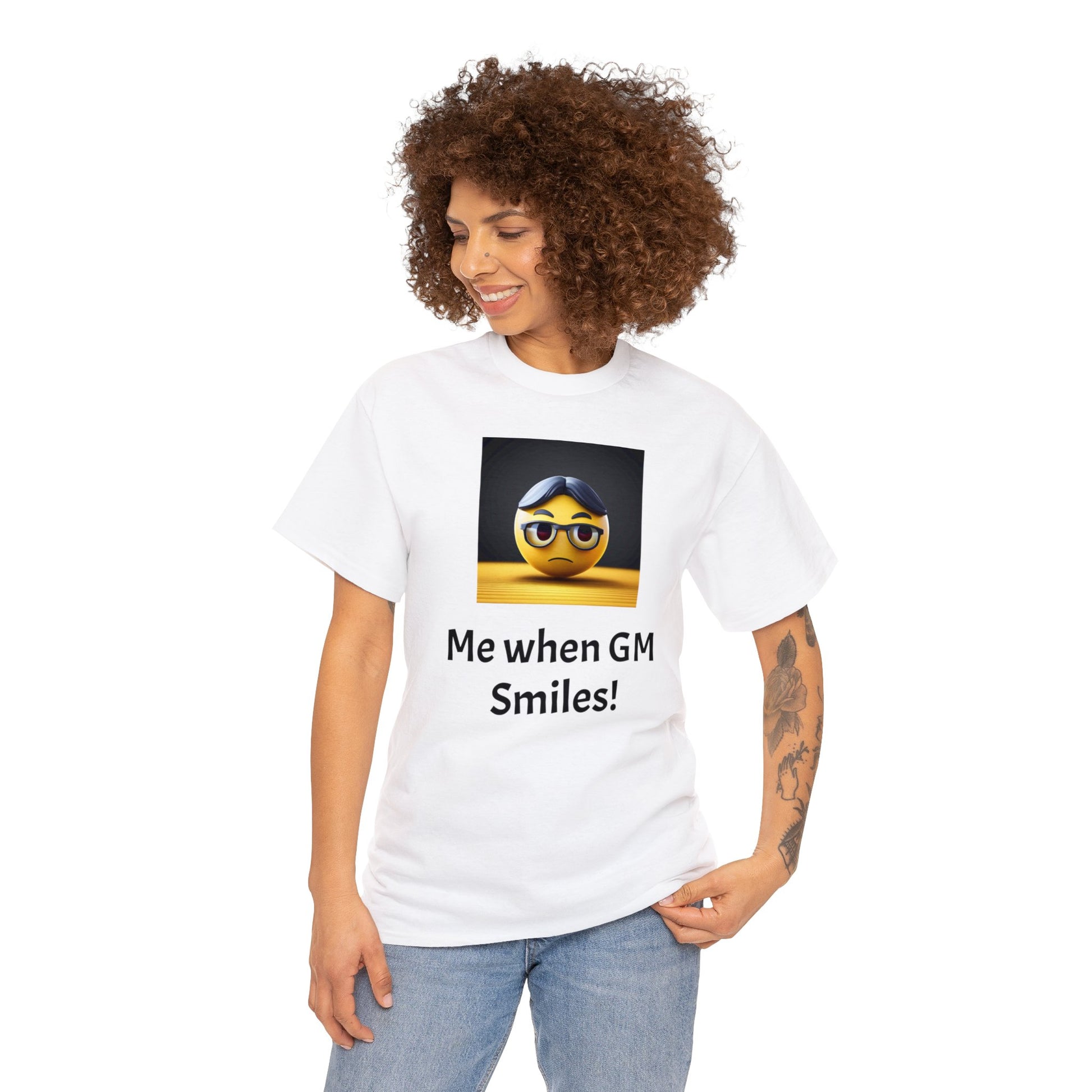 Me when the Gm Smiles Unisex Heavy Cotton Tee-DungeonDice1