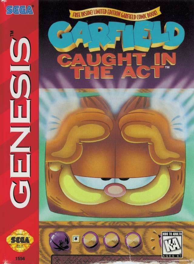Garfield Caught in the Act (Sega Genesis) - Game Manual Only