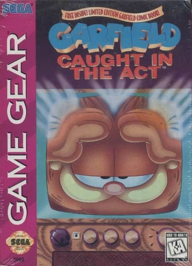 Garfield: Caught in the Act (Sega Game Gear) - Game Manual Only