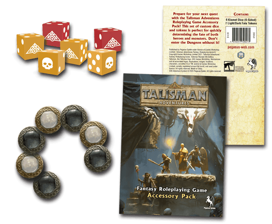 Talisman Adventures RPG: Accessory Pack (Dice & Tokens) - 
