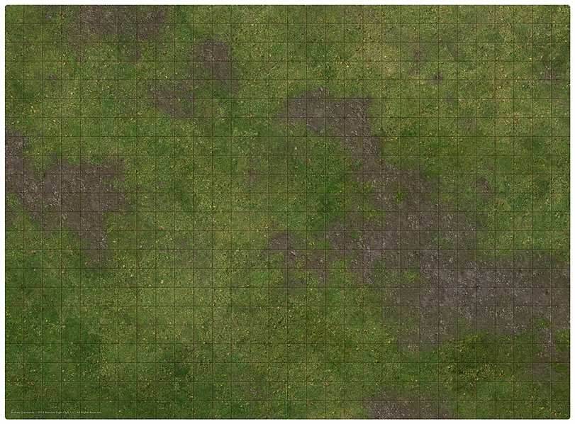 Monster Scenery: 3x3 Adventure Mat - Broken Grassland / Desert Scrubland - 