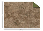 Monster Scenery: 22x30" Adventure Mat - Broken Grassland / Desert Scrubland