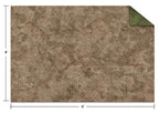 Monster Scenery: 6x4 Adventure Mat - Broken Grassland/Desert Scrubland - 