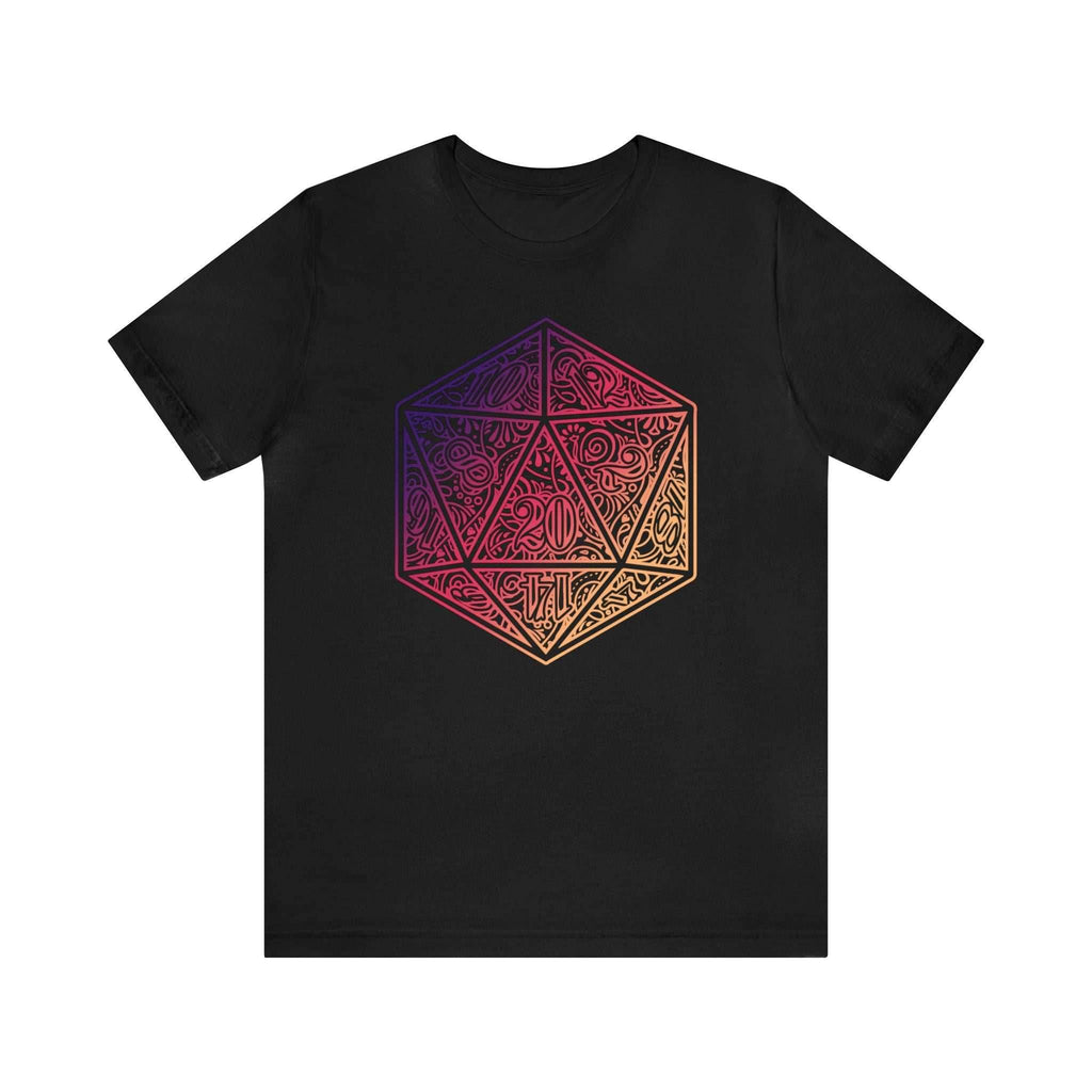 Ombre Ornamental Dice Shirt - Black / S