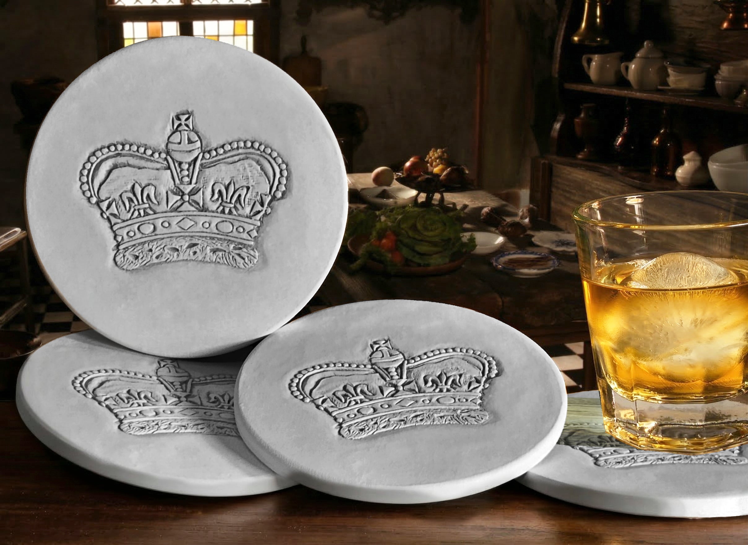 Crown Drink Coasters