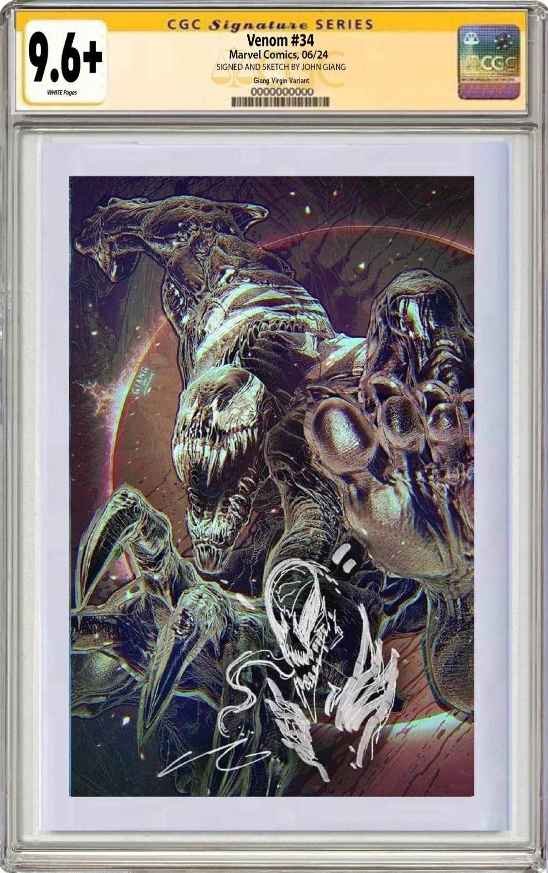VENOM #34 | JOHN GIANG EXCLUSIVE VARIANT - Virgin CGC SS + REMARK 9.6+