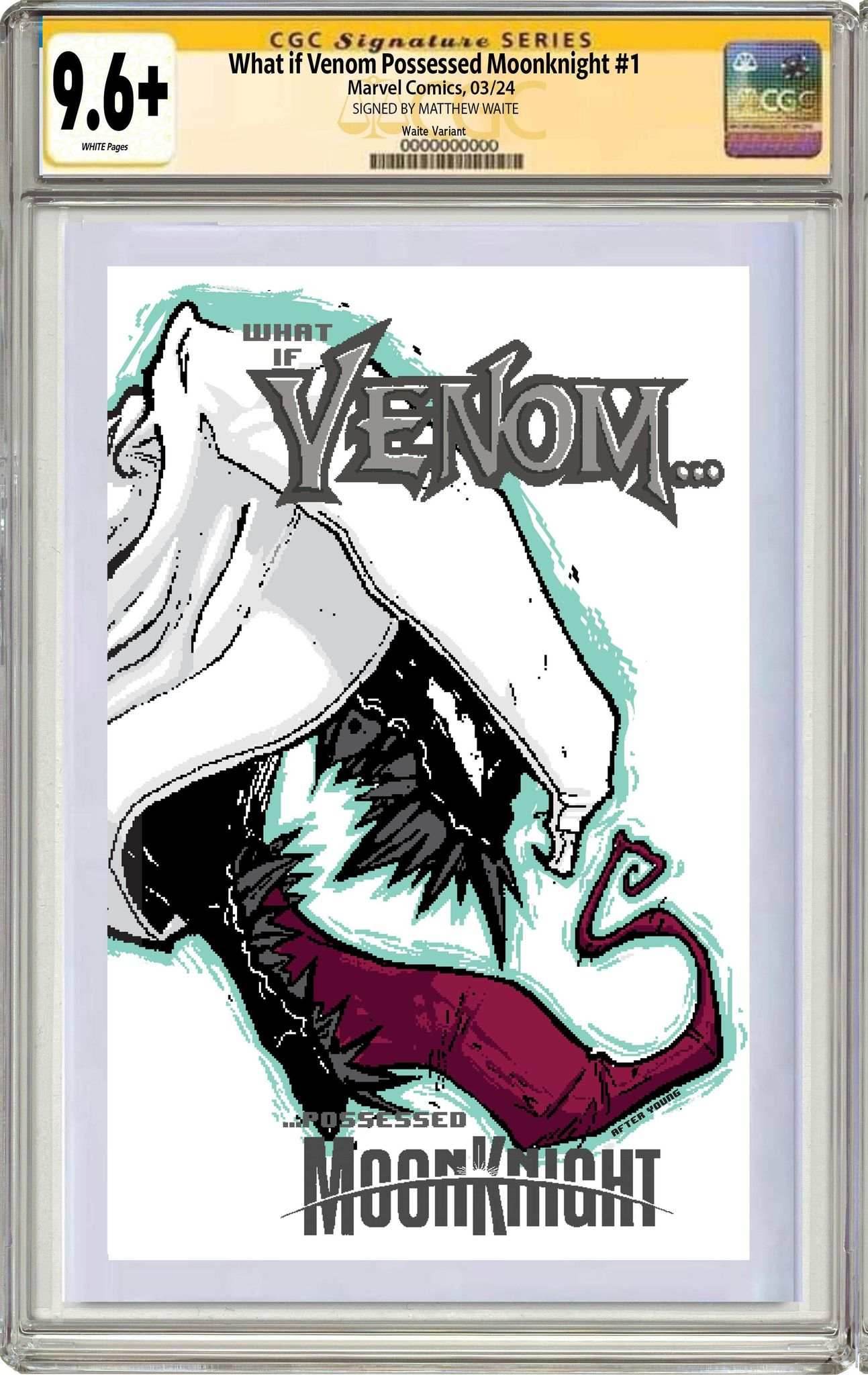 WHAT IF VENOM #5 | Matthew Waite Skottie Young Homage Variant - CGC SS 9.6+ - TRADE