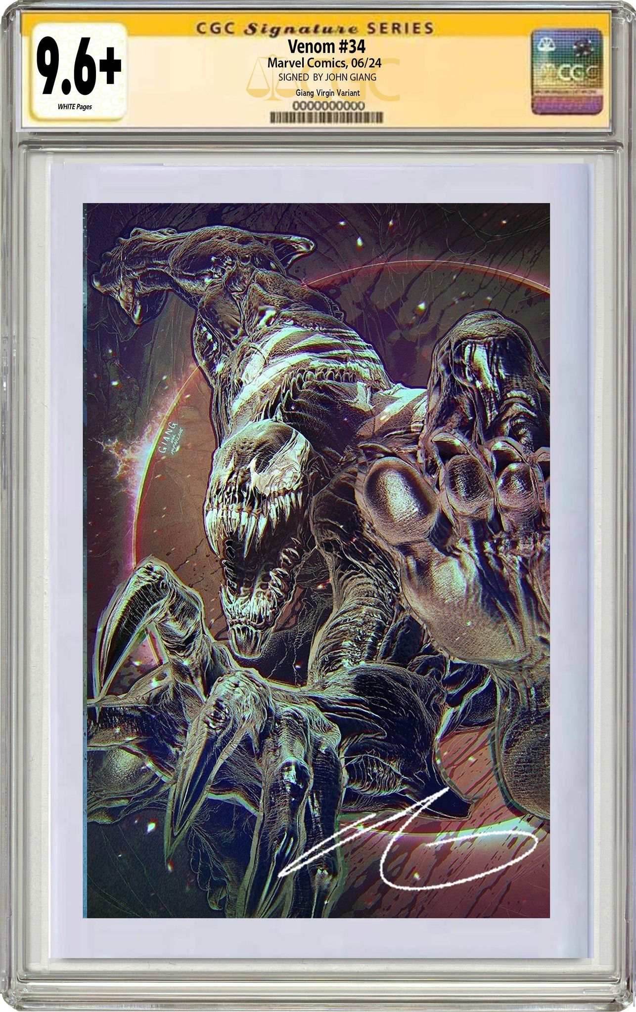 VENOM #34 | JOHN GIANG EXCLUSIVE VARIANT - Virgin CGC SS 9.6+