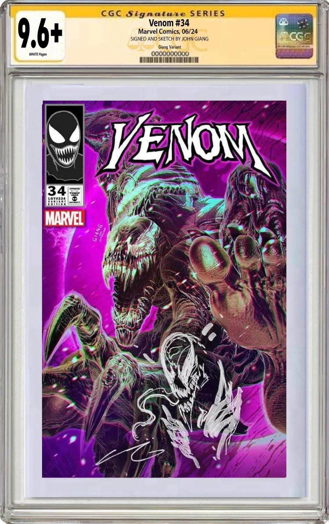VENOM #34 | JOHN GIANG EXCLUSIVE VARIANT - Trade CGC SS + REMARK 9.6+