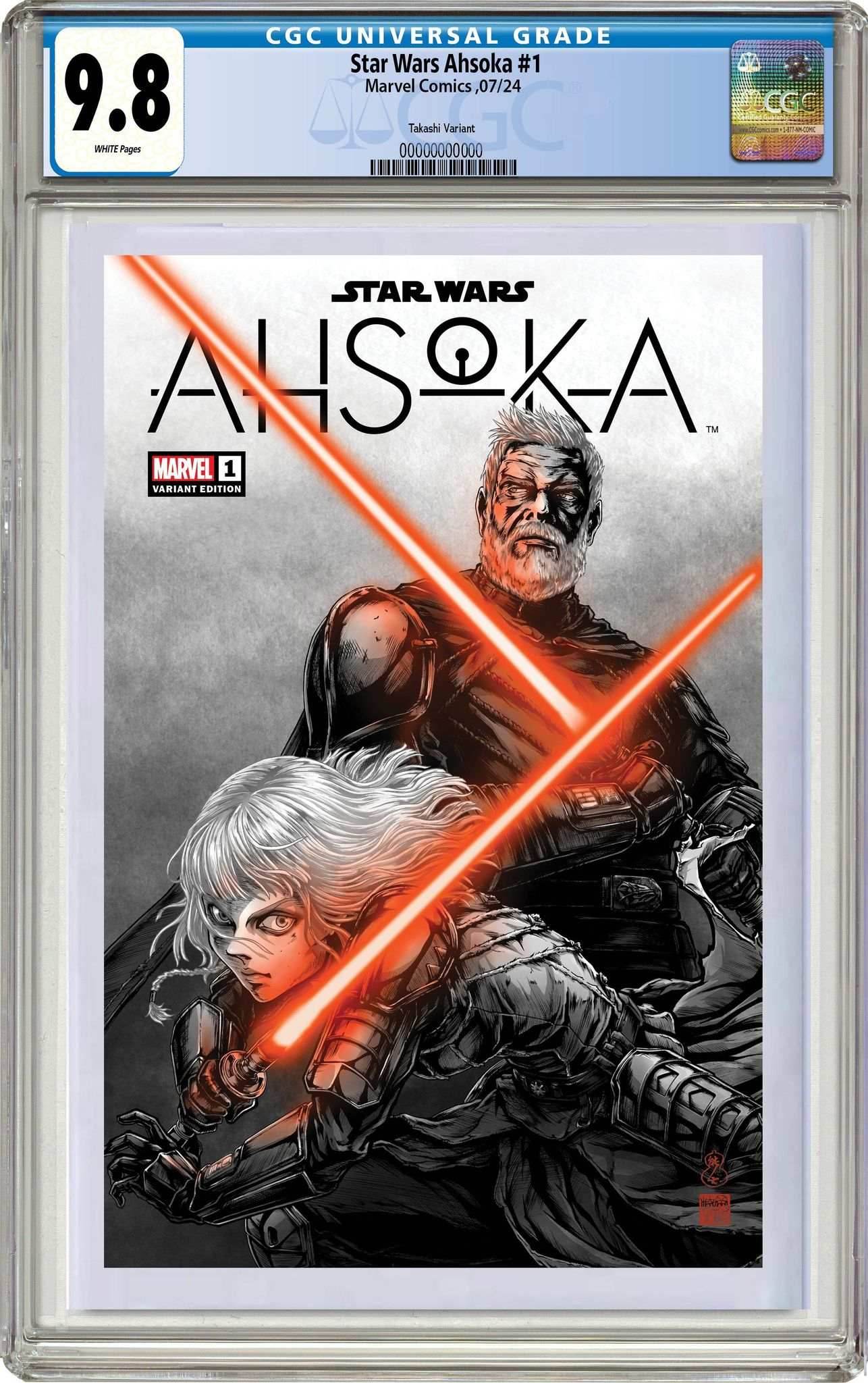 STAR WARS AHSOKA #1 | TAKASHI OKAZAKI LIMITED EDITION - Trade CGC 9.8