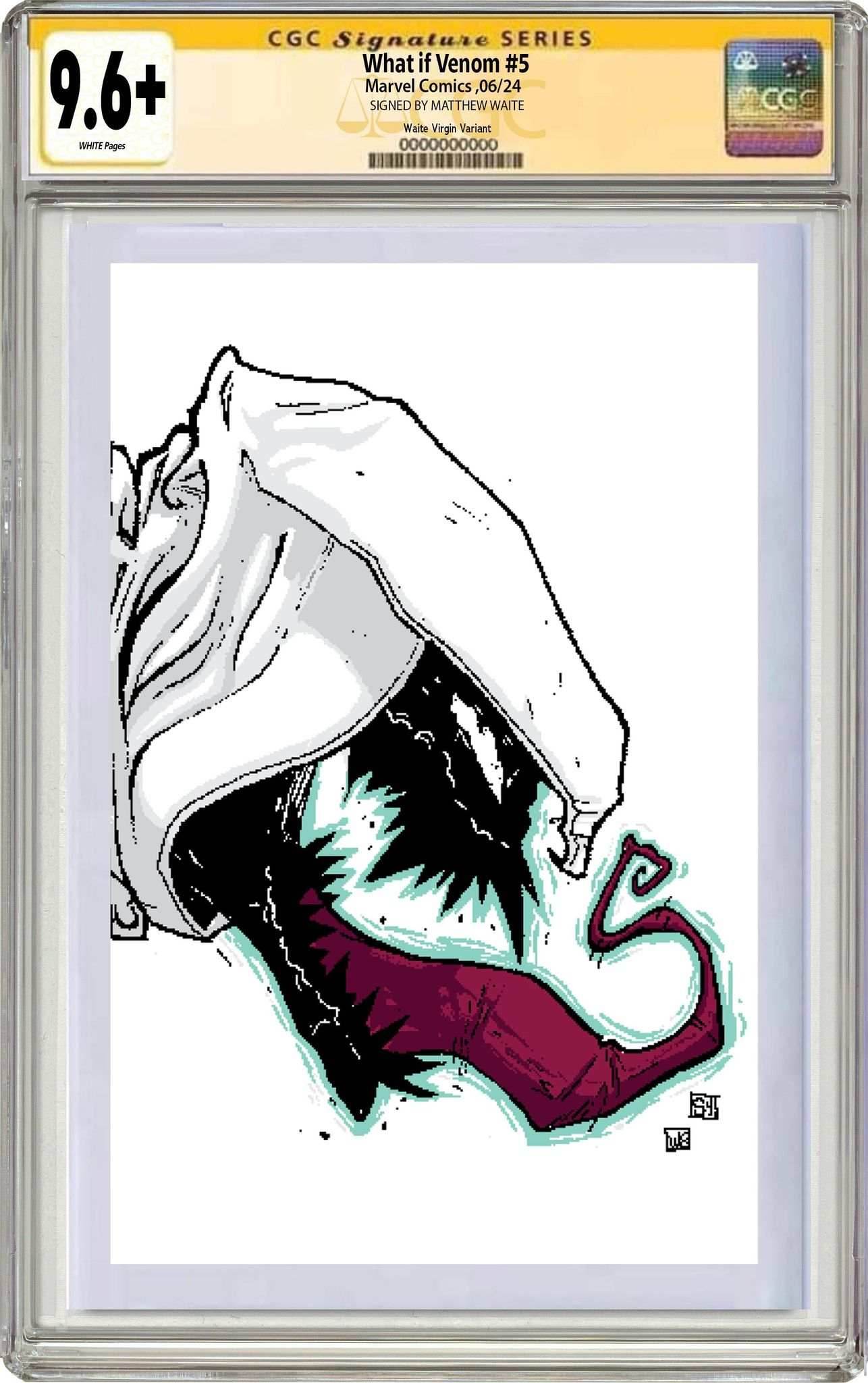 WHAT IF VENOM #5 | Matthew Waite Skottie Young Homage Variant - CGC SS 9.6+ - VIRGIN