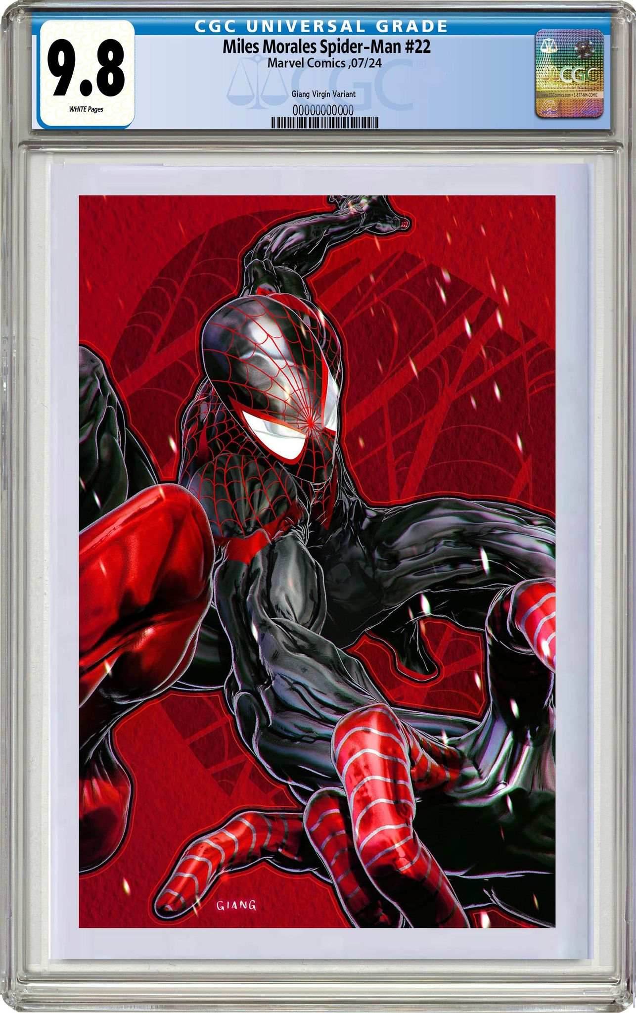 Miles Morales: Spider-Man #22 | John Giang Exclusive Variant - Virgin CGC 9.8