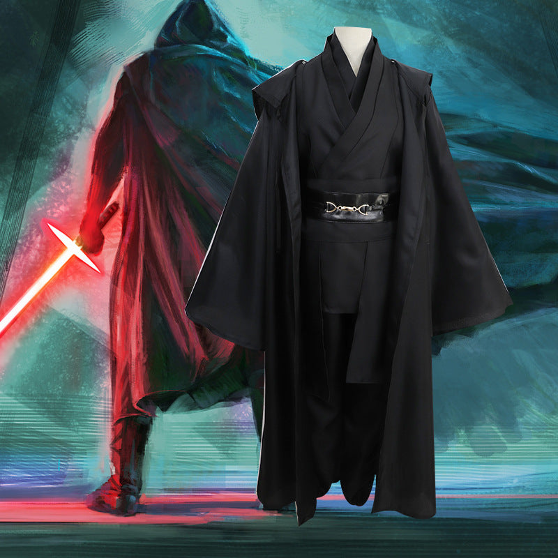 Girls Boys Unisex Movie Star Jedi Cosplay Costume Anakin Skywalker Sith Outfits Game Anime Children Retro Wars Warrior Cloth