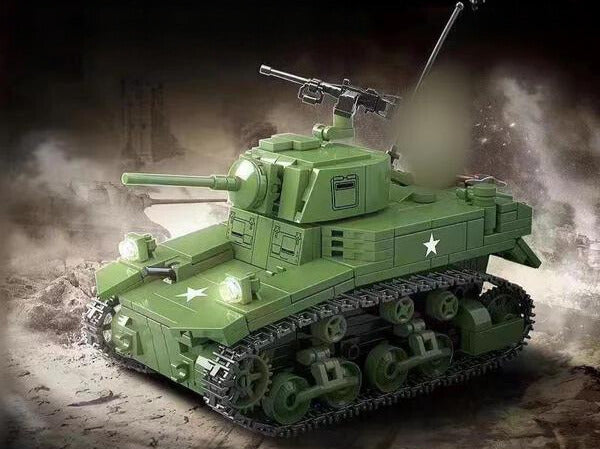 WWII - M3A1 - Stuart Light Tank - Mil-Blox