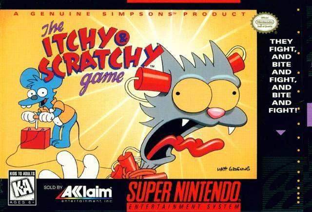 The Itchy and Scratchy Game (Super Nintendo) - Game Manual Only