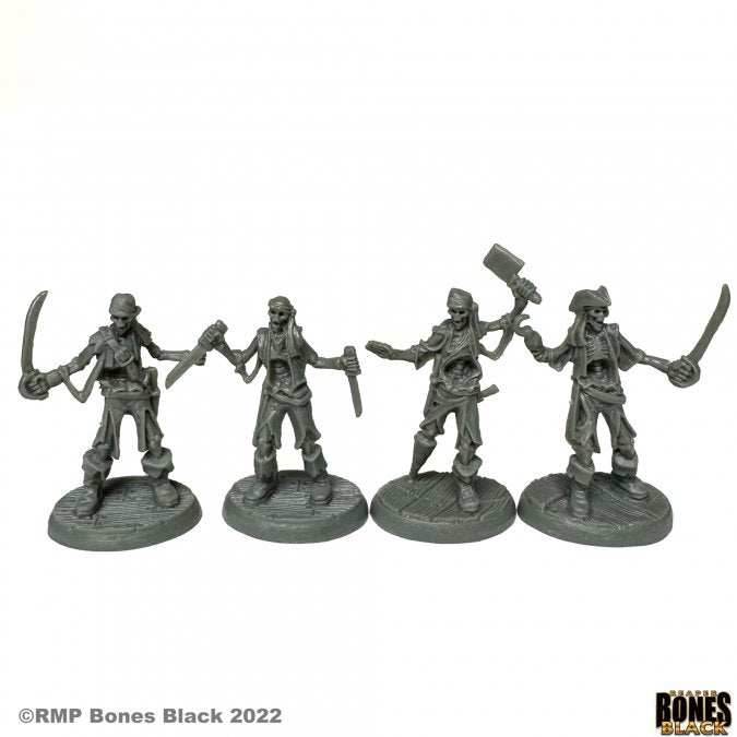 Reaper Bones Black: Skeletal Boarding Party (4) - 