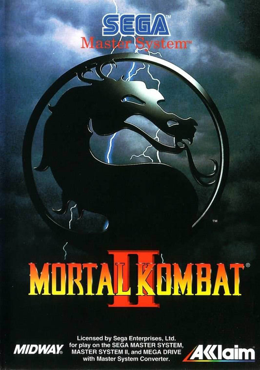 Mortal Kombat II (Sega Master System) - Game Manual Only