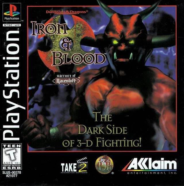 Advanced Dungeons and Dragons Iron & Blood (Playstation) - Game Manual Only