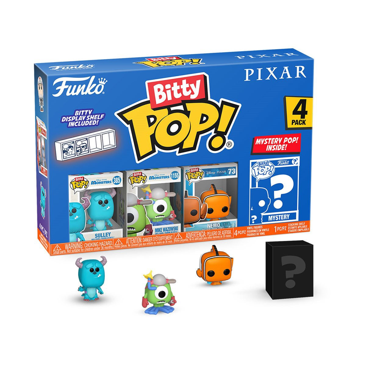 Pixar Bitty Pop Mini Figure 4 Pack