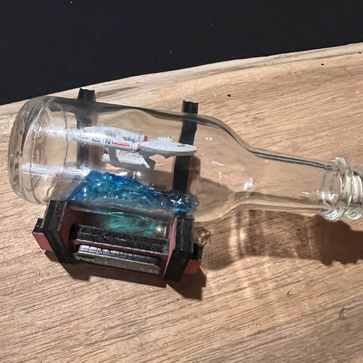 Star Trek USS Enterprise NCC-1701 in a Shot Bottle - 