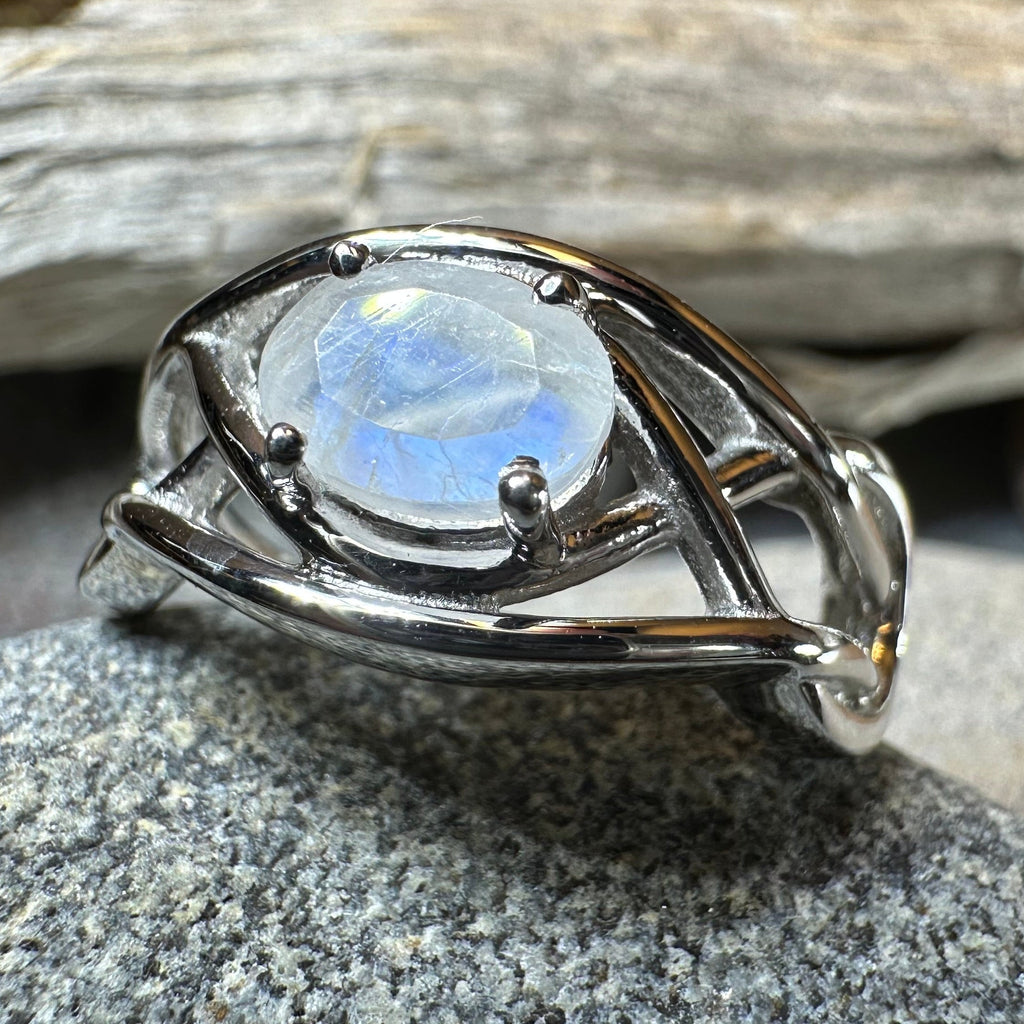 Blue Topaz Celtic Knot Ring